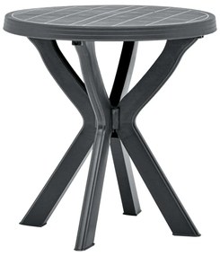 Τραπέζι Bistro Ανθρακί Ø70 εκ. Πλαστικό - Ανθρακί