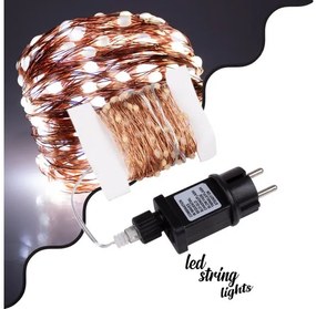 Διακοσμητική Γιρλάντα 20m 200 LED 1.3W IP44 Χάλκινο 85843 Globostar-85843-Χάλκινο 85843