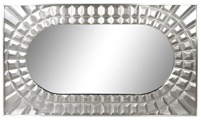 Τοίχο καθρέφτη DKD Home Decor Ασημί Σύγχρονη 154 x 4 x 92 cm