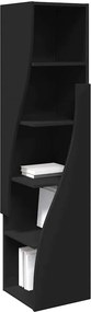vidaXL Γωνιακό Ντουλάπι 32x32x140εκ Επεξεργασμένο Ξύλο Μαύρο