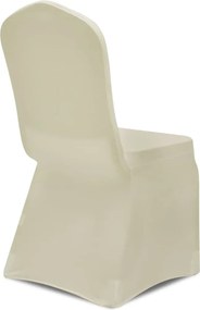 Κάλυμμα Καρέκλας Ελαστικό Κρεμ 6 τεμ.