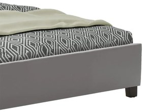Κρεβάτι Mago διπλό pu γκρι ματ 150x200εκ 157x213x88 εκ.