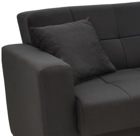 Σετ σαλονιού 2τεμ Modesto pakoworld ύφασμα σε μαύρη απόχρωση