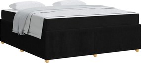 vidaXL Σκελετός Κρεβατιού Μαύρο 180 x 200 cm ύφασμα