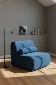 Stewehome Πολυθρόνα Luma Μοντέρνου Σχεδιασμού ΜΠΛΕ 75x65x95 cm