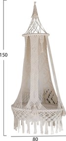 ΚΡΕΜΑΣΤΗ ΦΩΛΙΑ ΜΑΚΡΑΜΕ HM9345 ΕΚΡΟΥ  80X150 ΕΚ.