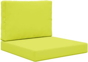 vidaXL Μαξιλάρι Καναπέ Εξωτερικού Χώρου 2 pcs Πράσινο Πολυεστέρας