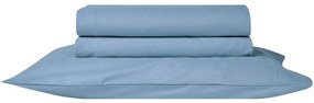 Σεντόνι Essential 19 Blue Kentia Queen Size 240x270cm 100% Πενιέ Βαμβάκι