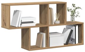 vidaXL Ράφι τοίχου artisan δρυς 100 x 20 x 53 εκ Επεξεργασμένο ξύλο