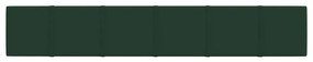 vidaXL Πάνελ Τοίχου 12 τεμ. Σκούρο Πράσινος 90 x 15 εκ. 1,62 μ Υφασμα