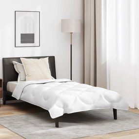 vidaXL Πάπλωμα με μαξιλάρι 2 pcs Λευκό 140 x 220 cm Μικροΐνες