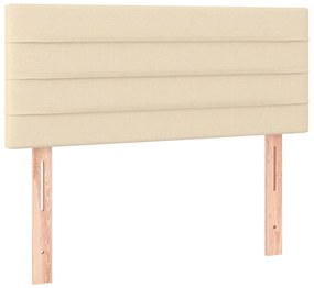 ΚΡΕΒΑΤΙ BOXSPRING ΜΕ ΣΤΡΩΜΑ ΚΡΕΜ 90X190 ΕΚ.ΥΦΑΣΜΑΤΙΝΟ 3130318