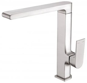 Sparke Lume-03 Μπαταρία Κουζίνας Τετράγωνη Brushed Nickel Ορείχαλκος