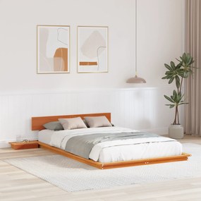 vidaXL Σκελετός Κρεβατιού Καφέ 120 x 200 cm ξύλο