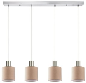 Φωτιστικό Οροφής - Ράγα Adept Tube 77-8434 85x15x300cm 4xE27 60W Nickel-Brown Homelighting