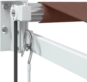 vidaXL Τέντα Πτυσσόμενη Αυτόματη Καφέ 350x250 εκ.