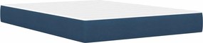 vidaXL Σκελετός Κρεβατιού Μπλε 140 x 190 cm Πολυεστέρας