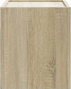 vidaXL Κομοδίνα Επιτοίχιο Sonoma Δρυς 45x30x35 εκ.