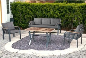Σετ Κήπου Σκούρο Γκρι GRELER 200x58x78