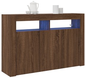 vidaXL Κονσόλα Καφέ Δρυός Επεξεργασμένο Ξύλο 116 x 30 x 75 εκ. Κονσόλα
