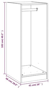 ΝΤΟΥΛΑΠΑ ΜΑΥΡΗ 48 X 41 X 102 ΕΚ. ΑΠΟ ΕΠΕΞΕΡΓΑΣΜΕΝΟ ΞΥΛΟ 840815