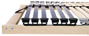 vidaXL Βάση κρεβατιού με λάμες Καφέ 120 x 190 cm Στερεό Ξύλο Μηλιάς