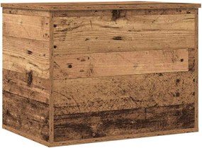 vidaXL Κουτί αποθήκευσης Παλαιό ξύλο 60 x 42 x 46 cm