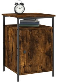 vidaXL Κομοδίνο Καπνιστή Δρυς 40x42x60 εκ. από Επεξεργασμένο Ξύλο