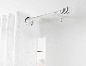 Μονό Κουρτινόξυλο Sablis Douceur d'intérieur με διάμετρο 19mm και επέκταση 120 - 210cm - White