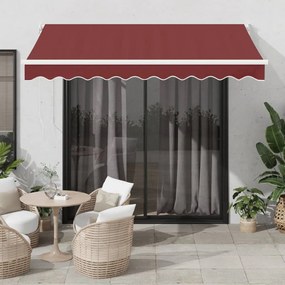 vidaXL Τέντα Πτυσσόμενη Χειροκίνητη Μπορντό 300x250 εκ.