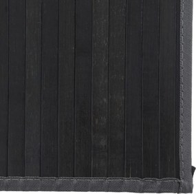 vidaXL Χαλί Ορθογώνιο Γκρι 80 x 500 εκ. Μπαμπού