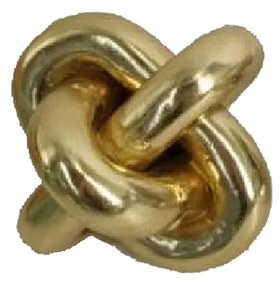 GOLD KNOT 1 DECO POLYRESIN ΧΡΥΣΟ D12,5xH12,5cm - 022289