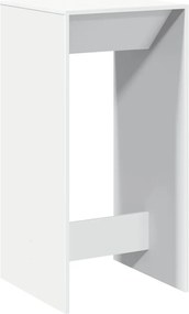 vidaXL Τραπέζι Μπαρ Λευκό 51x50x103,5 εκ. Επεξ. Ξύλο