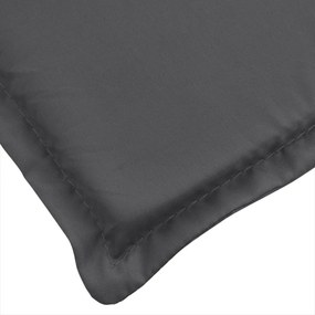 vidaXL Μαξιλάρι Ξαπλώστρας Ανθρακί Μελανζέ 200x60x4 εκ. από Ύφασμα