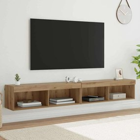 vidaXL Σετ επίπλου τηλεόρασης 2 pcs Artisan Oak Επεξεργασμένο ξύλο