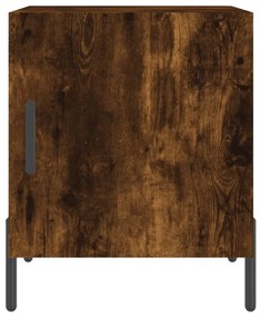 vidaXL Κομοδίνα 2 τεμ. Καπνιστή Δρυς 40 x 40 x 50 εκ. Επεξεργ. Ξύλο
