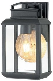 Φανάρι Απλίκα Φωτιστικό Τοίχου 1xE27 30cm IP44 Byron Elstead Lighting-QZ-BYRON-S-GR-Ανθρακί QZ-BYRON-S-GR