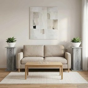 vidaXL Βάση φυτών 2 τεμ. Γκρι Sonoma 30,5 x 30 x 60,5 εκ