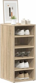 vidaXL Παπουτσοθήκες 2 τεμ. Sonoma Δρυς 31,5x35x70 εκ. από Επεξ. Ξύλο