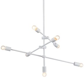 Φωτιστικό Κρεμαστο Aca OD680107WH LUTHER Λευκό (White)