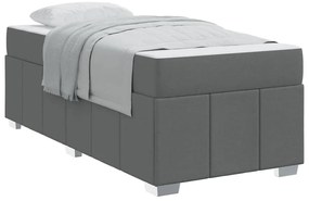 vidaXL Σκελετός Κρεβατιού Σκούρο γκρι 120 x 190 cm ύφασμα