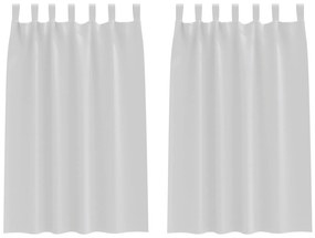 vidaXL Κουρτίνες συσκότισης 2 pcs Ανοιχτό Γκρι 175 x 140 εκ.