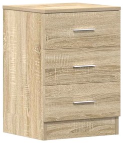 vidaXL Κομοδίνα 2 τεμ. Χρώμα Sonoma Δρυς 38x35x56 εκ. από Επεξ. Ξύλο