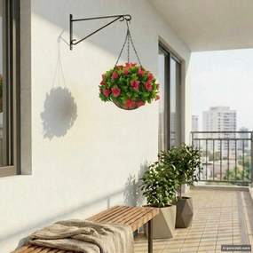 vidaXL Τεχνητά Λουλούδια Ροζ 33 x 33 x 44 εκ.