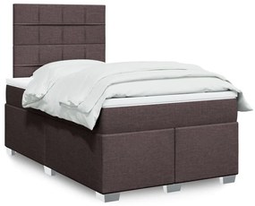 ΚΡΕΒΑΤΙ BOXSPRING ΜΕ ΣΤΡΩΜΑ ΣΚΟΥΡΟ ΚΑΦΕ 120X200 ΕΚ. ΥΦΑΣΜΑΤΙΝΟ 3292758