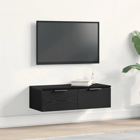 VidaXL Μαύρος δρυός τοίχου ντουλάπα 68x30x20 εκ. από κατασκευασμένο ξύλο