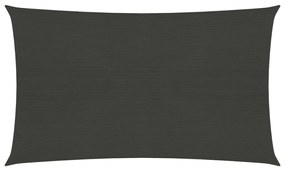 vidaXL Πανί Σκίασης Ανθρακί 3,5 x 5 μ. από HDPE 160 γρ./μ²
