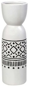 Βάζο Tribal CER2300 15x15x48cm White-Black Espiel Ceramic
