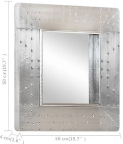 vidaXL Καθρέφτης Aviator 50 x 50 εκ. Μεταλλικός