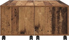 vidaXL Τραπεζάκι σαλονιού Παλιό ξύλο 75 x 75 x 38 cm